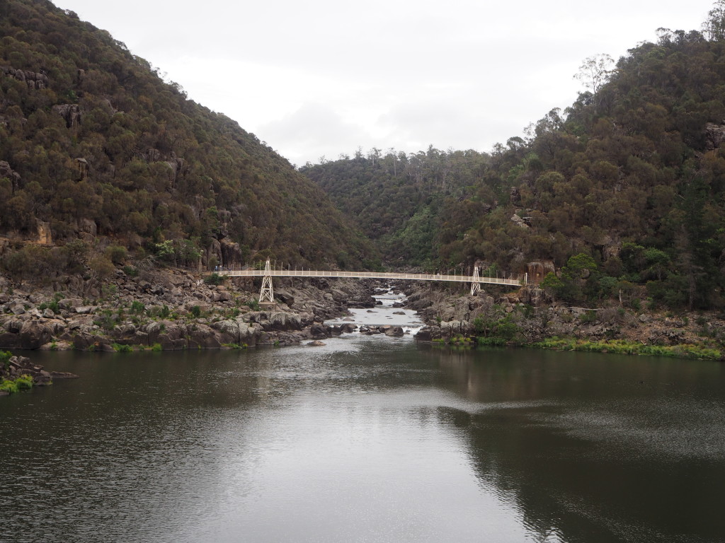 The amazing Alexandra suspension bridge from the chairlift